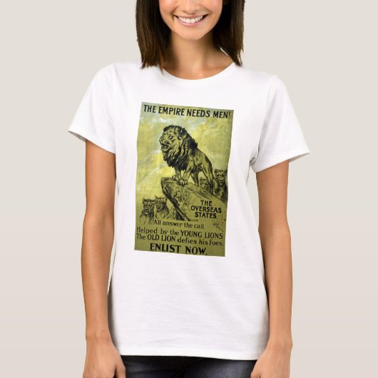 帝国には人が必要だ！ Tシャツ (正面)