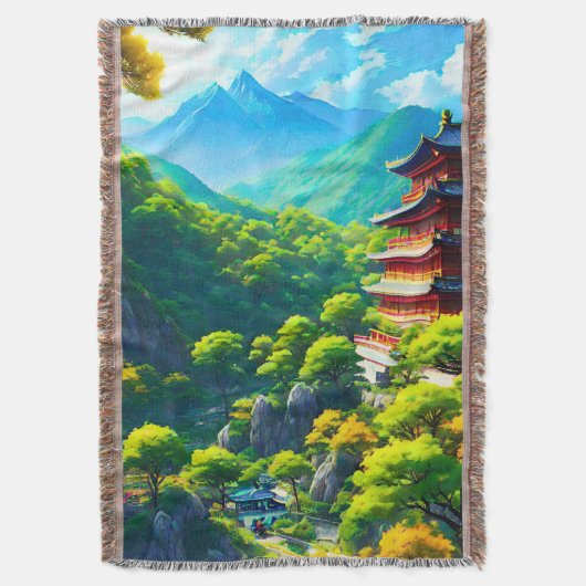 帝国のやすらぎ: 自然の抱擁 スローブランケット (正面縦)