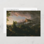 帝国のコース：トーマス・コールによるサベージ州 ポストカード (正面/裏面)