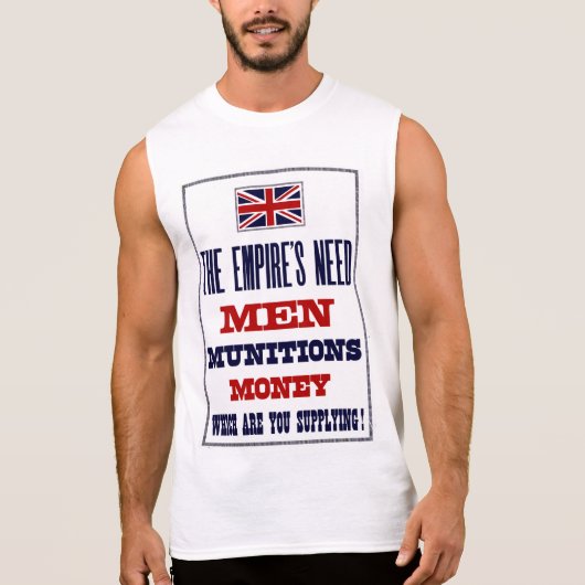 帝国の必要性の~の人、軍需品およびお金 Tシャツ (正面)