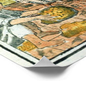 帝国の金ゴールドの溶融とアステカ鋳造 ポスター (角)