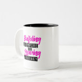 帝国を築くこと ツートーンマグカップ (正面左)