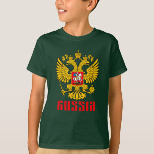 帝国ロシアのイーグル正統ロシアの旗 Tシャツ
