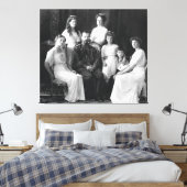 帝国ロシアの家、ロマーノフ家（1913年） キャンバスプリント (インサイチュ (寝室))