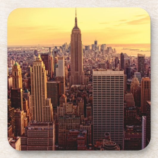 帝国国家が付いているニューヨークのスカイライン都市 コースター (正面)