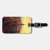 帝国国家が付いているニューヨークのスカイライン都市 ラゲッジタグ (正面横)