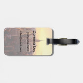 帝国国家が付いているニューヨークのスカイライン都市 ラゲッジタグ (裏面横)