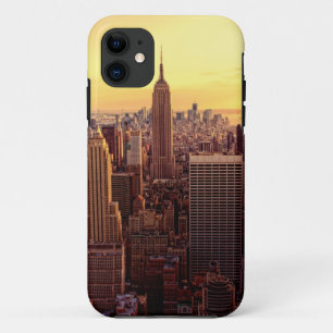 帝国国家が付いているニューヨークのスカイライン都市 iPhone 11 ケース