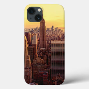 帝国国家が付いているニューヨークのスカイライン都市 iPhone 13ケース