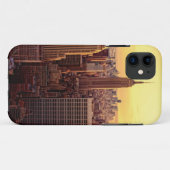 帝国国家が付いているニューヨークのスカイライン都市 Case-Mate iPhoneケース (裏面(横))