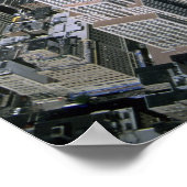 帝国国家建物の空中見解と ポスター (角)