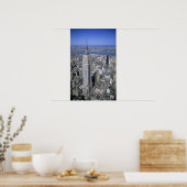 帝国国家建物の空中見解と ポスター (キッチン)