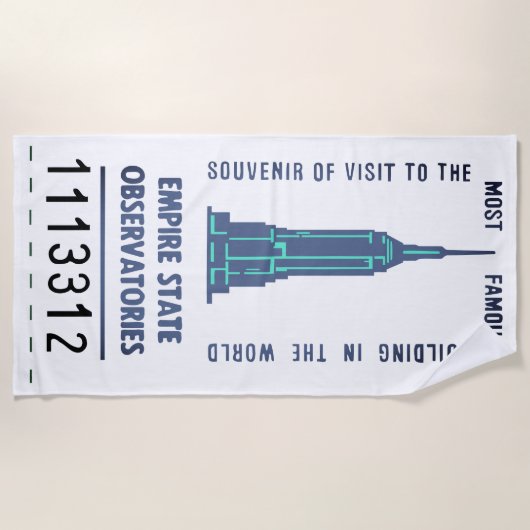 帝国国家 ビーチタオル (正面)