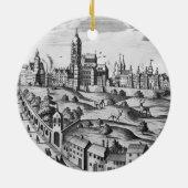 帝国宮殿を示すプラハの眺めおよび セラミックオーナメント (裏面)