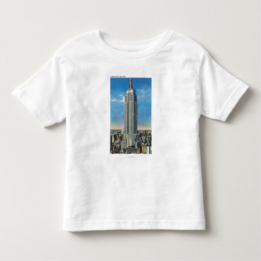 帝国州Bldgの外観 トドラーTシャツ (正面)