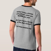 帝国手段はお金を要しました Tシャツ (裏面)