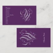 帝国紫色のバレンタイン 名刺 (正面/裏面)