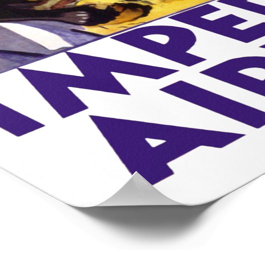 帝国航空路アフリカ ポスター (角)