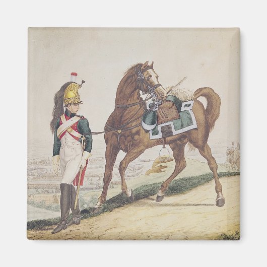 帝国軍フランスのの竜騎兵 マグネット (正面)