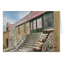 帝国鉱山、ネバダ都市、カリフォルニアの水彩画