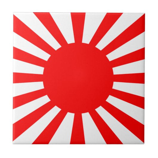 帝国陸軍日本の軍旗 タイル (正面)