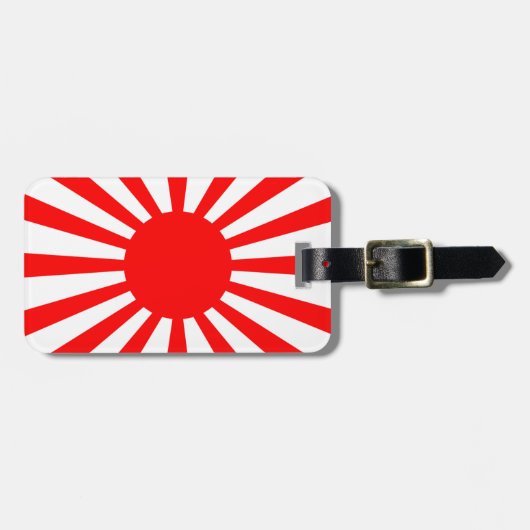 帝国陸軍日本の軍旗 ラゲッジタグ (正面横)