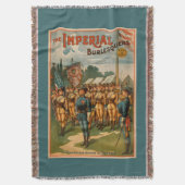 帝国Burlesquersの女性の兵士の演劇 スローブランケット (正面縦)