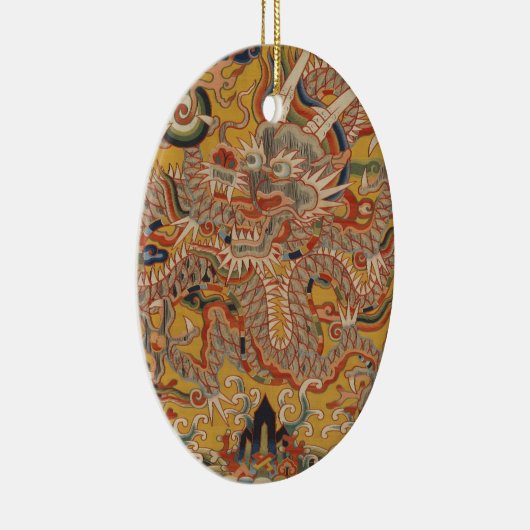 帝国Mingのアジア中国のなドラゴンの芸術 セラミックオーナメント (右)