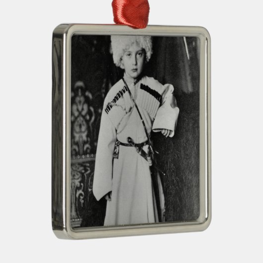 帝政ロシアの皇子のニコラスMikhailovichポートレート メタルオーナメント (右)