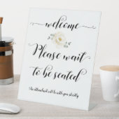 席に着くまでお待ち下さいウェルカムサイン 台座サイン (インサイチュ)