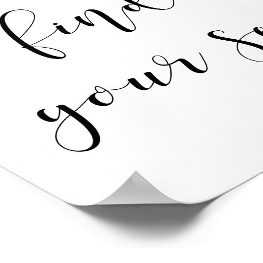 席の看板を結婚見つけ出せ ポスター (角)