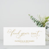 席へようこそ ウェディング席次表タイトルカード 招待状 (スタンド正面)