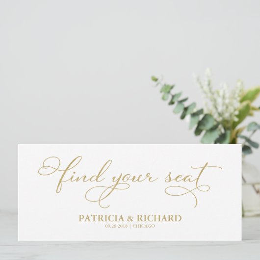 席へようこそ ウェディング席次表タイトルカード 招待状 (スタンド正面)