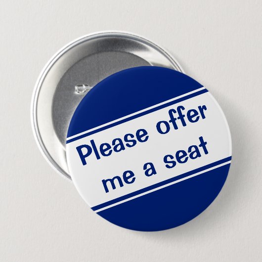 席を下さい 缶バッジ (正面&裏面)