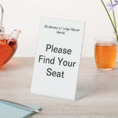 席を見つけなさい 台座サイン (インサイチュ)