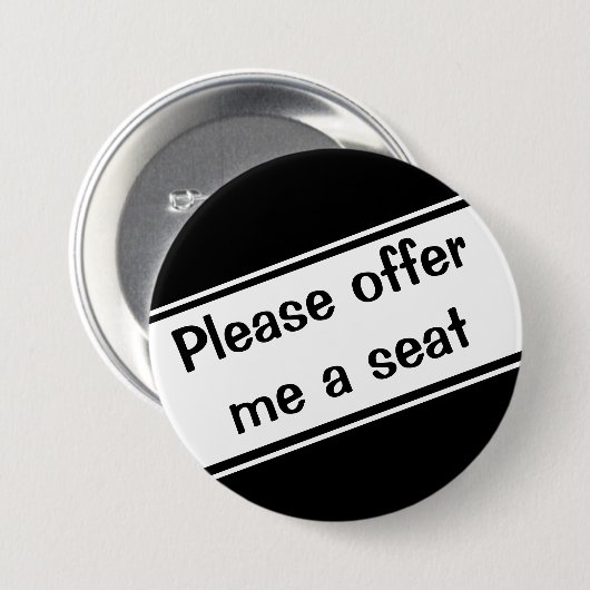 席を譲って下さい 缶バッジ (正面&裏面)