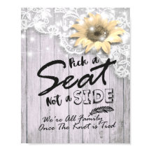 席を選ぶのではなく、側を選ばないウェディングレースひまわり木