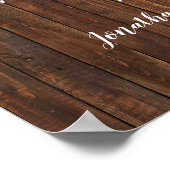 席を選ぶのではなく、側を選ばない ウェディングセレモニー ウェスタンスタイル ポスター (角)