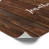 席を選ぶのではなく、側を選ぶ 西洋スタイルの結婚式 ポスター (角)