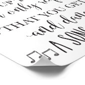 席を選んで立ち上がってダンスの結婚サイン ポスター (角)