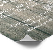 席を選んで　側を選ばないで　結婚式看板　木製　メイソンジャー ポスター (角)