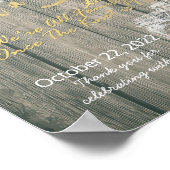 席を選んで、陣営を選ばない ウェディングサイン 木製 メイソンジャー ポスター (角)