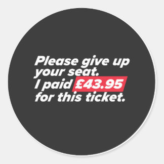 席与えを上げて ラウンドシール