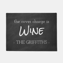 席料はワインのおもしろいなドア・マットです ドアマット