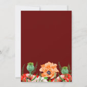 席次表カード ラブリー カリグラフィー 招待状 (裏面)