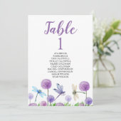 席次表 カード ラブリー カリグラフィー (スタンド正面)