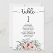 席次表 カード Lovely カリグラフィー (正面)