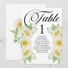 席次表 カード  Lovely カリグラフィー