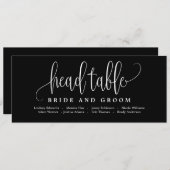 席次表 ヘッドテーブル カード - ラブリーカリグラフィー (正面/裏面)