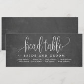 席次表 ヘッドテーブル カード - Lovely Calligraphy (正面/裏面)